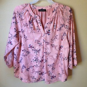 Pretty Pink Ivanka Trump Blouse Size Large